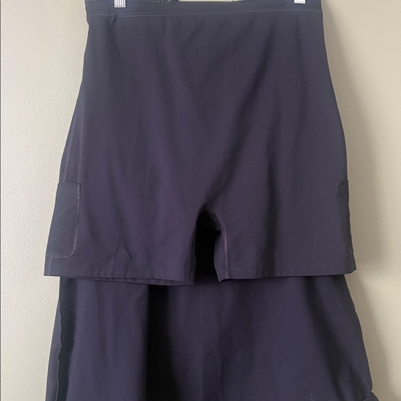 Girlfriend Collective Black Paloma Racerback Athletic Dress With Shorts Sz XL - Picture 5 of 5